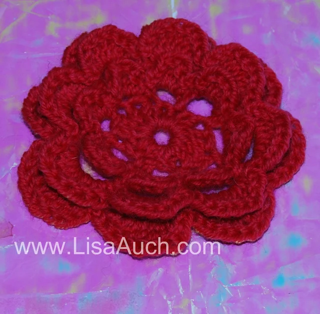 large crochet flower pattern free