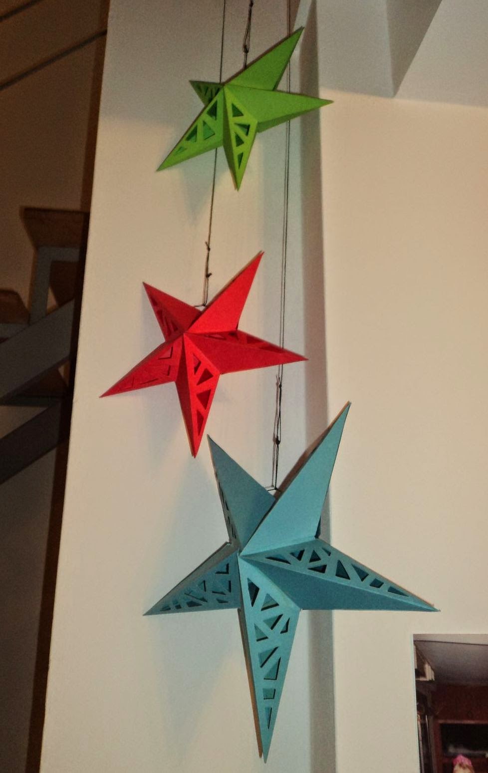 Tutorial de Artesanías: Moldes Lámpara Estrella de papel