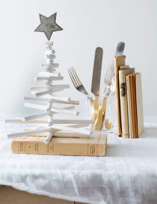 Árboles de Navidad low cost con madera