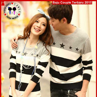 BA52 Baju Couple Star Hitam Model Couple One Piece BS
