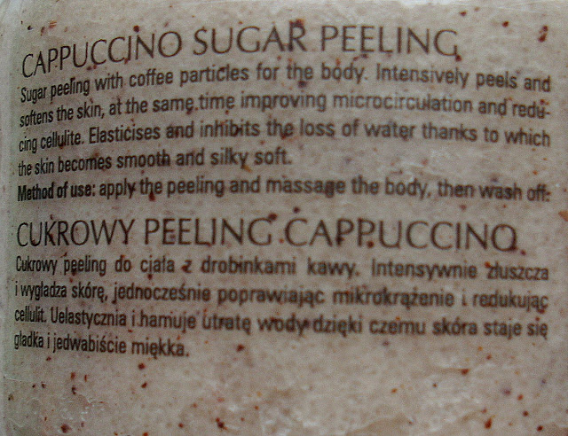 peeling cukrowy, kawa, cukrowy peeling cappuccino Clarena Body Line, Clarena, peeling, ciało, wizaz
