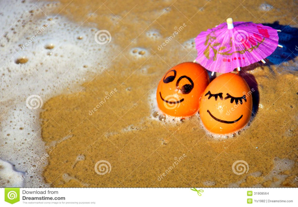 Easter Funny Eggs Under Umbrella On A Beach Stock Photo Image of Easter Funny Eggs Under Umbrella On A Beach Stock Photo Image of