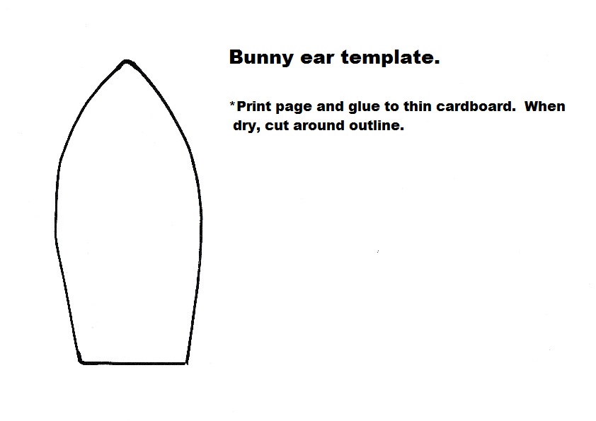 bunny ear template bunny ear template feat felt bunny template free