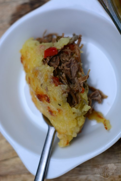 Molde de patatas y carne mechada 03