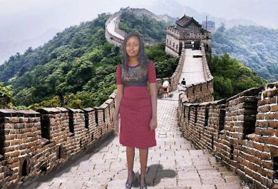 1 Photos: Kenyan girl who photoshopped herself into photos of tourist attraction sites in China goes on a real tour