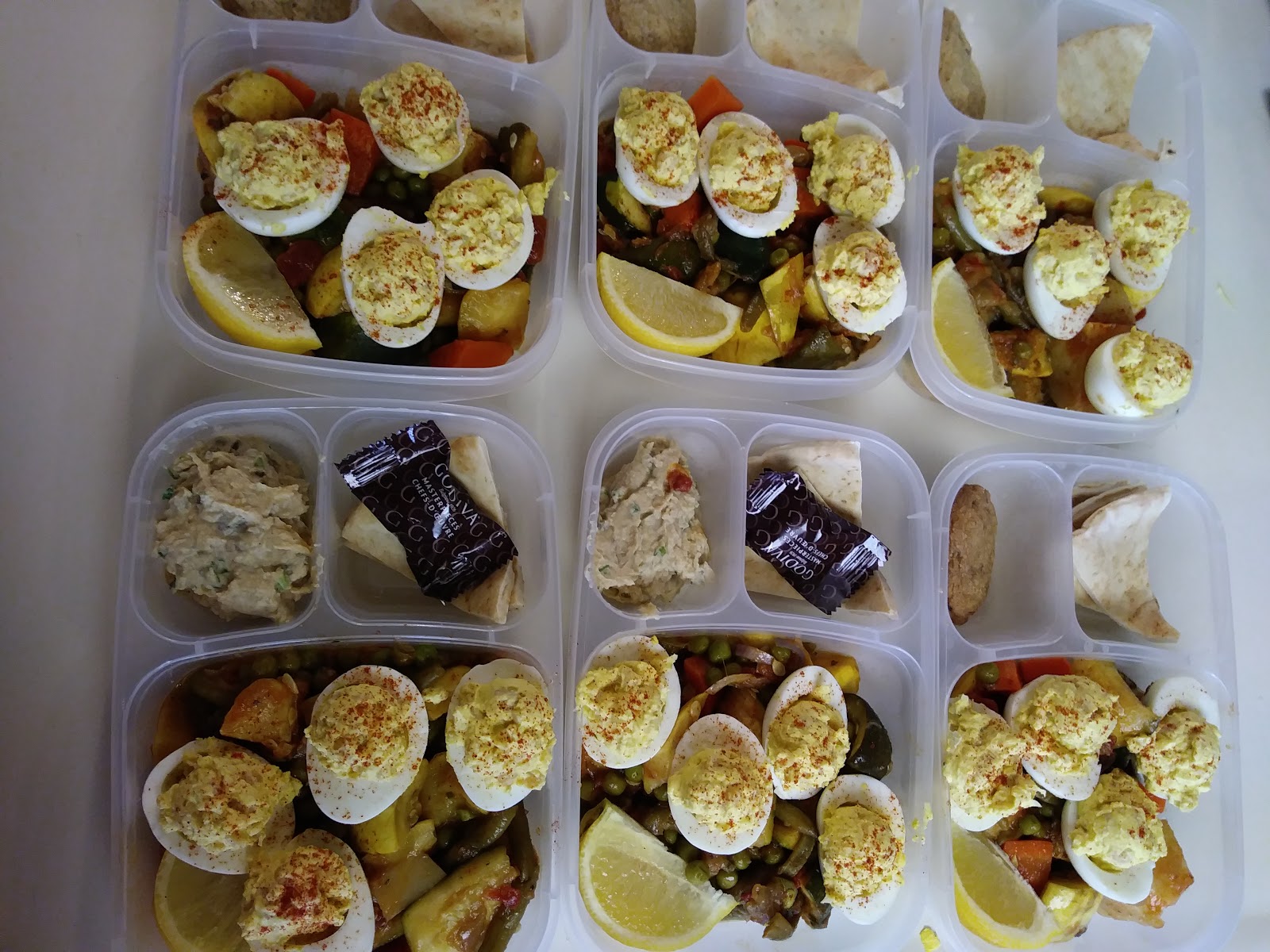 Nickel and Dine Chickpea Deviled Eggs for Packed Lunches