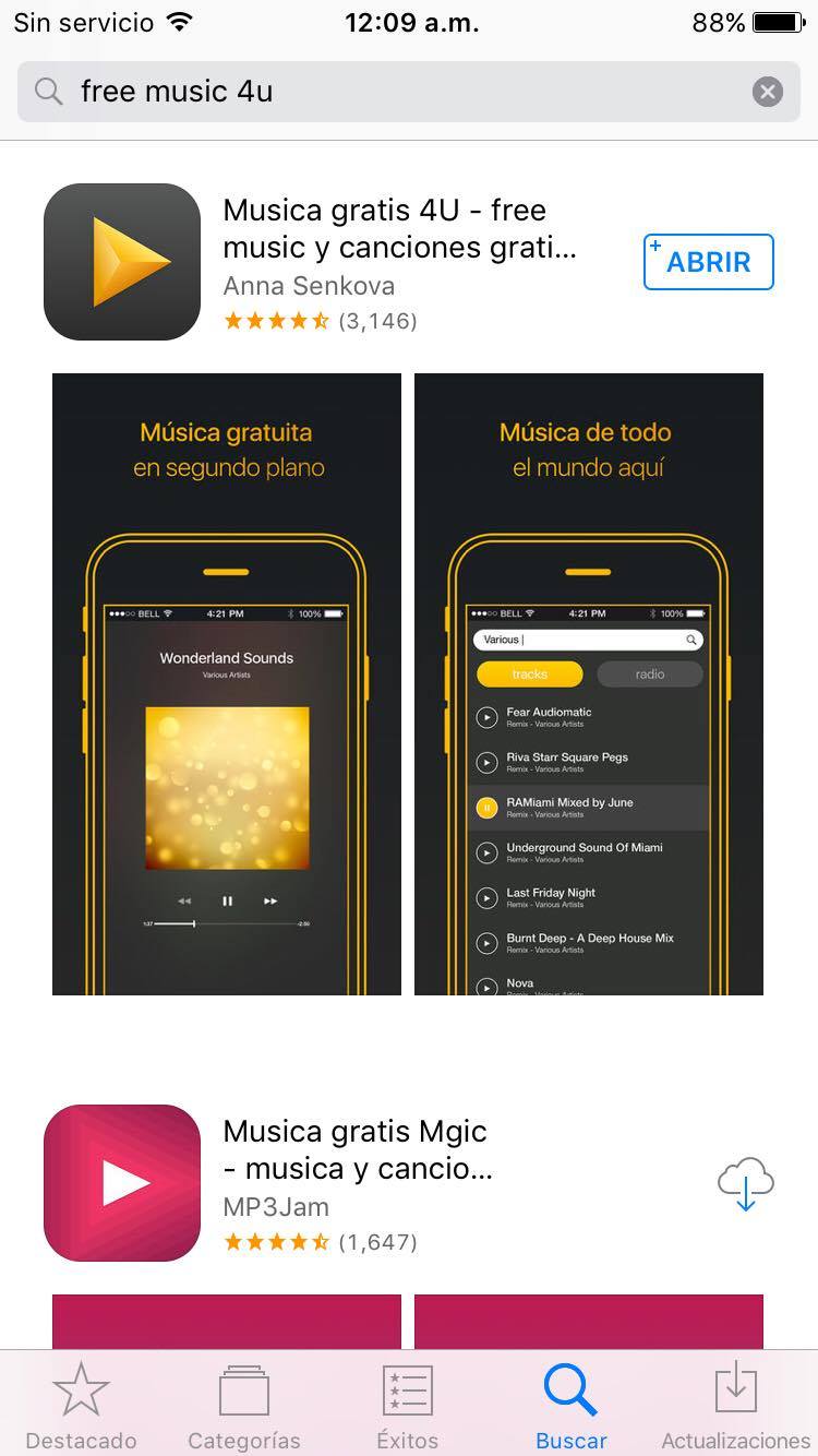 Descargar música para iPhone / iPod Gratis