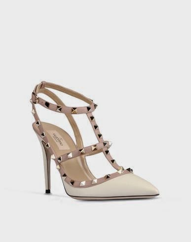 escarpin clouté style valentino