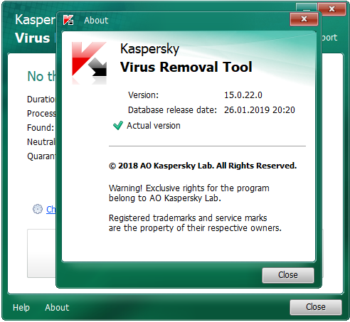 تحميل برنامج إزالة الفيروسات Kaspersky Virus Removal Tool للويندوز