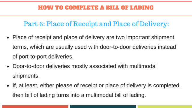 How To Complete A Bill Of Lading And A Shipping Instructions Step