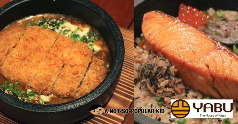 Yabu's New Dishes - Katsu Curry Don (left) and Salmon Don (right)