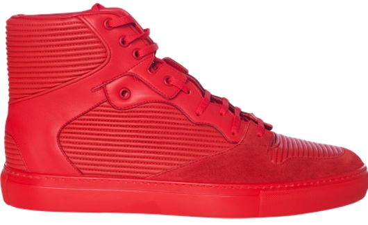red suede balenciaga sneakers