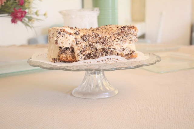 IMG 2760 - עוגת אגוזים וקרם מוקה משגעת לפסח