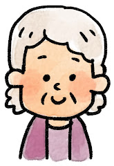 おばあさんの表情のイラスト（通常）