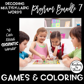 children eagerly playing decoding multisyllabic words games and coloring program bundle 7 click here to purchase