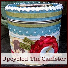 upcycled tin canister