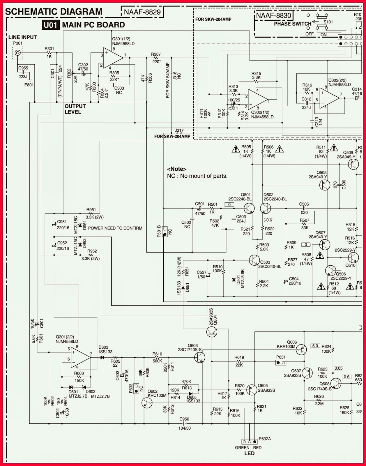 ELECTRONIC EQUIPMENT REPAIR CENTRE : ONKYO SKW-204(B)/(S)/(Y) IDLING