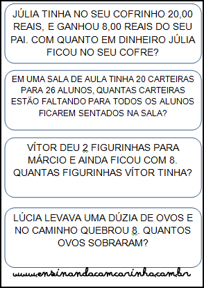 Plano de aula sobre problemas matemáticos