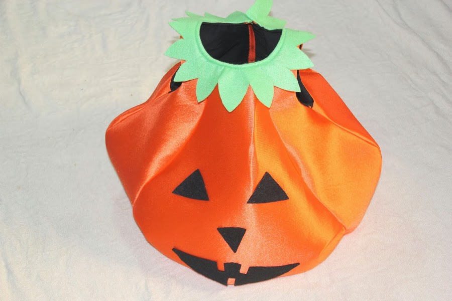 DIY Cómo hacer un DISFRAZ Halloween de CALABAZA para niños (patrón gratis). Blog diy y blog de costura.