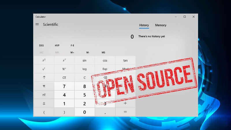 Microsoft open sourcing Windows Calculator on GitHub