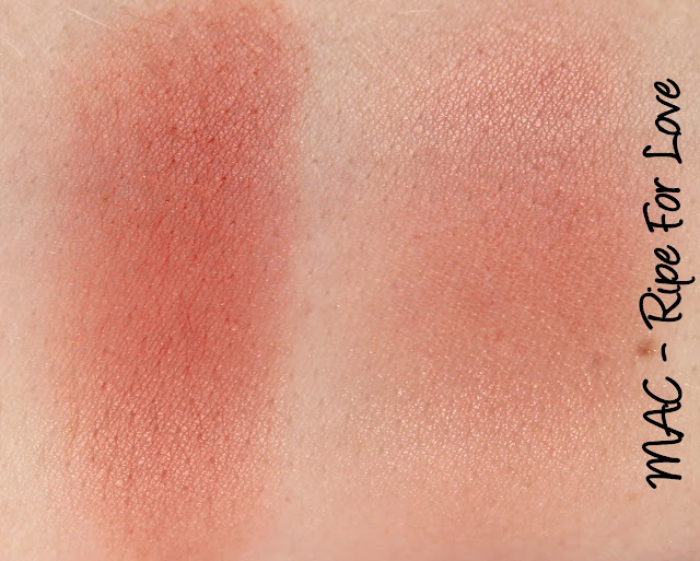 MAC Temperature Rising - Ripe For Love Blush Swatches & Review