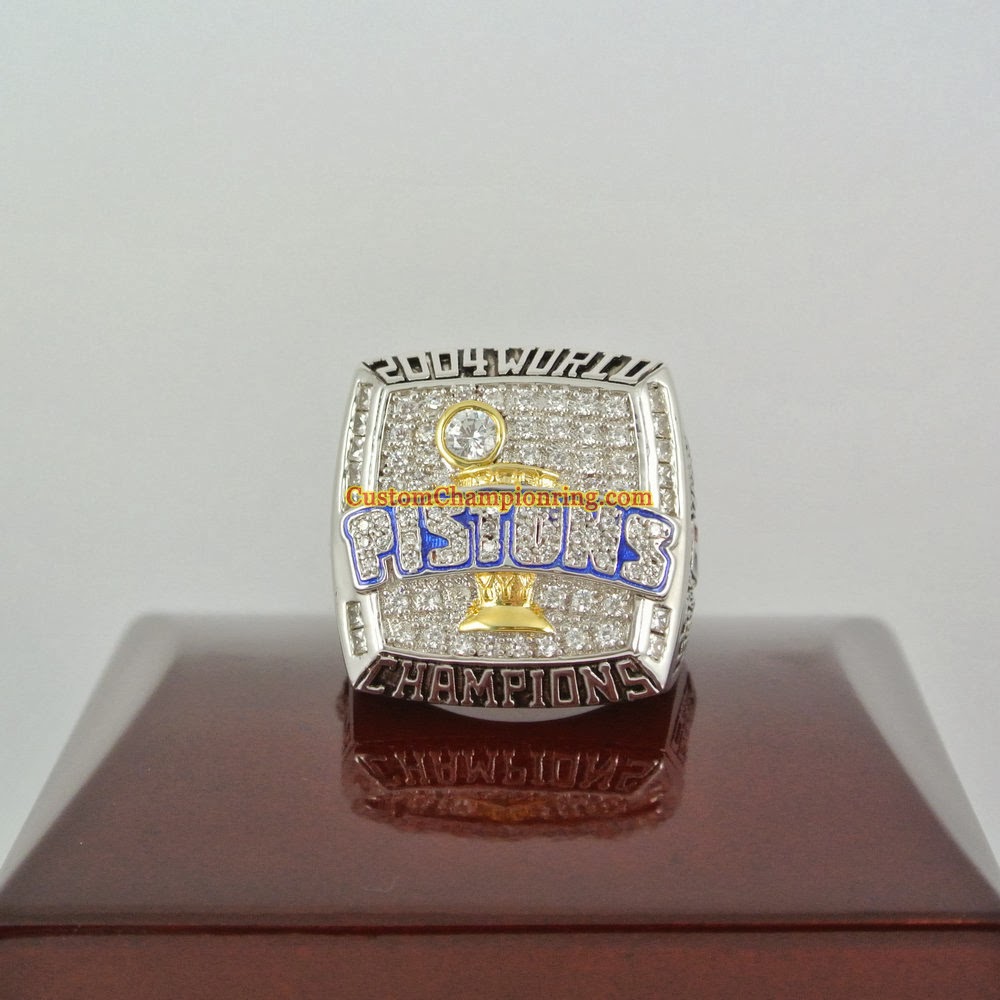 Custom Championship Rings NBA 2004 Detroit Pistons Basketball World