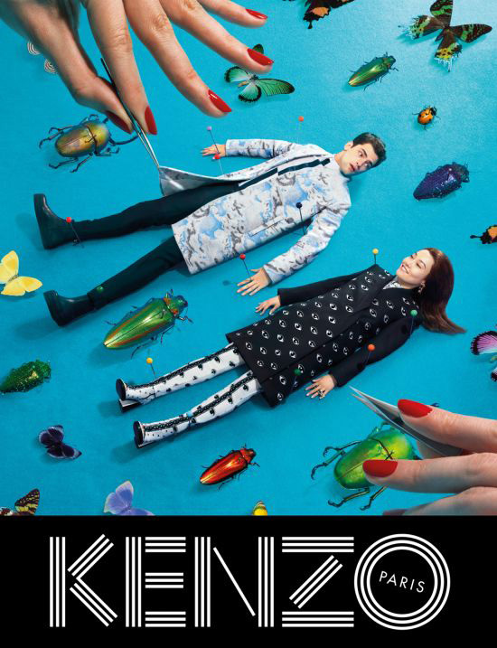 Kenzo Fall/Winter 2013 Campaign featuring Rinko Kikuchi and Sean O'Pry‏
