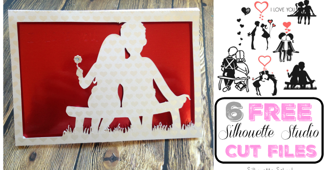 Inspiration typicallysimple Set of 6 Valentine's Day Free Silhouette Studio Cut Files - Silhouette