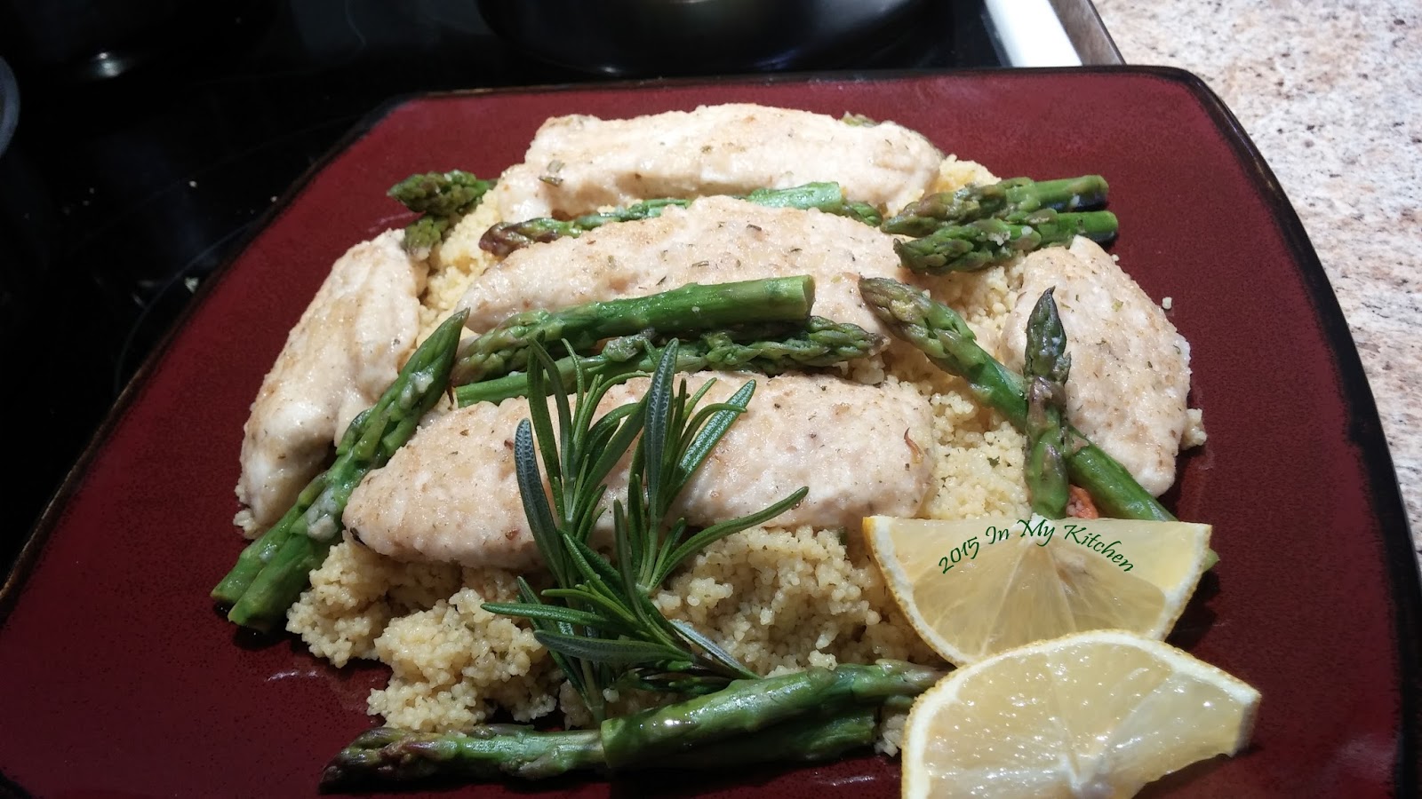 Lemon Rosemary Chicken with Herb Couscous (Monday Mellow Yellow)