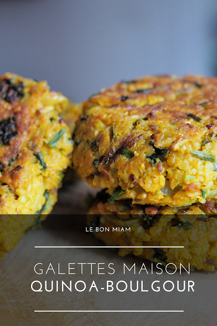Galettes maison quinoa boulgour Galettes quinoa boulgour