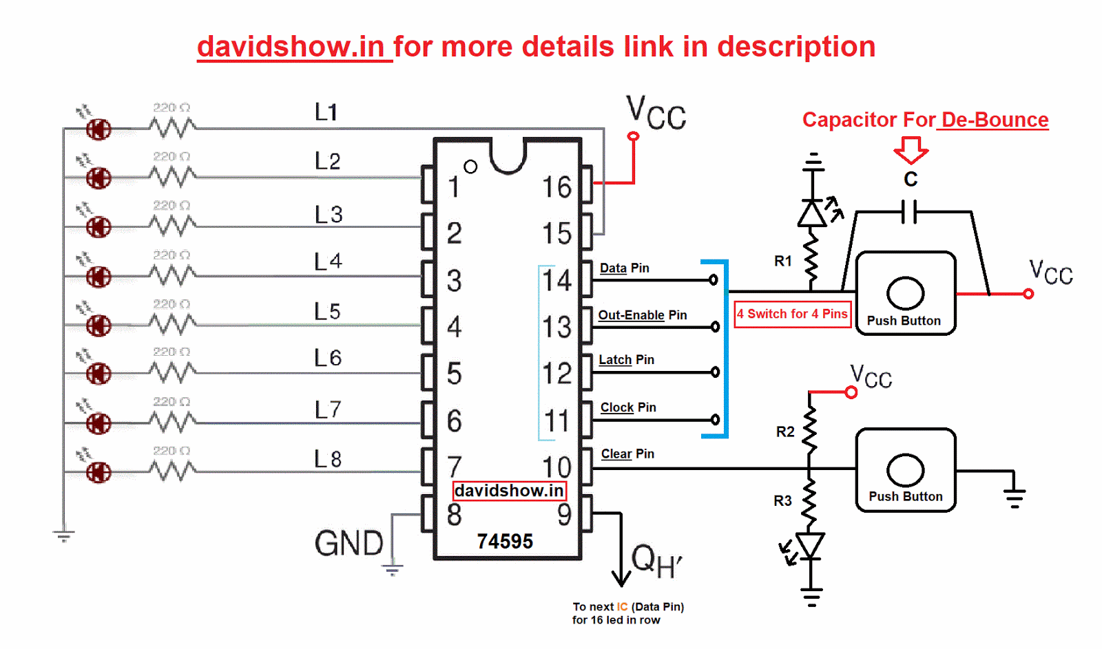 Shift Registers with circuit diagram