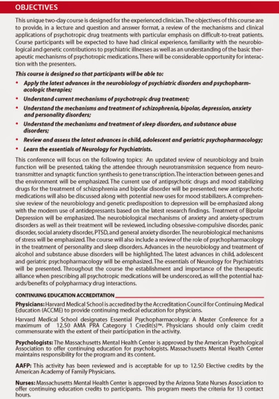 Harvard Medical School Psychopharmacology 2010 Brain Interactive