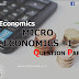 BA Economics -  Macro Economics I Previous Question Papers