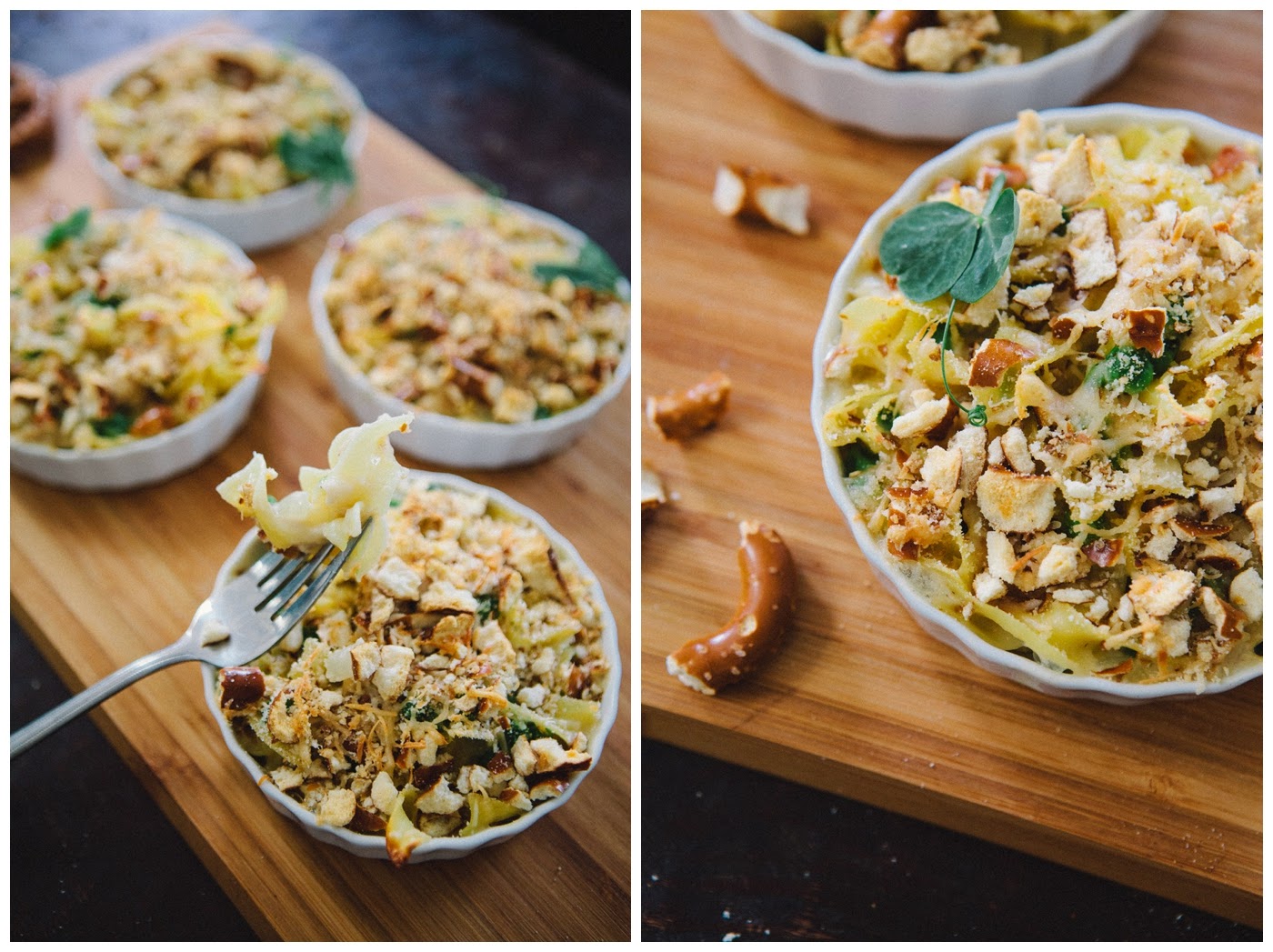 Cooking with B.S. Pretzel Topped Tuna Casserole