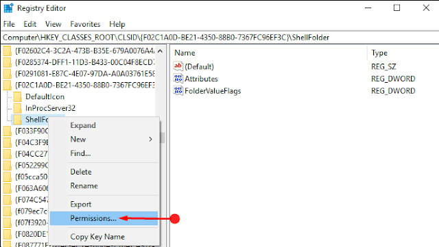 Method to show/hide Network in  Windows 10 File Explorer Navigation Pane