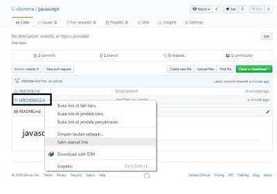  Cara Upload File Java Script ke GitHub