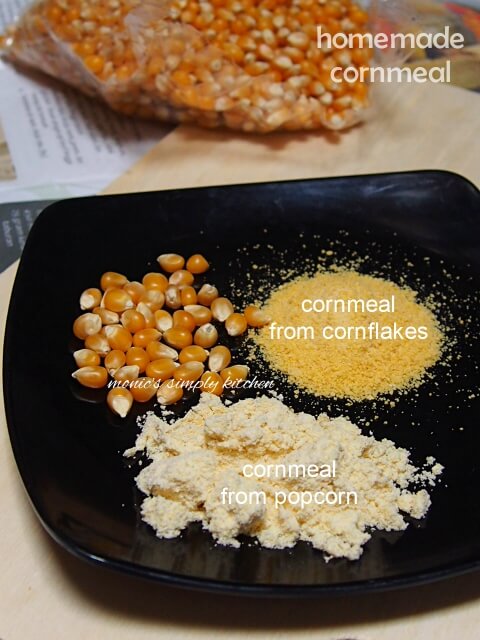 homemade corn meal from popcorn