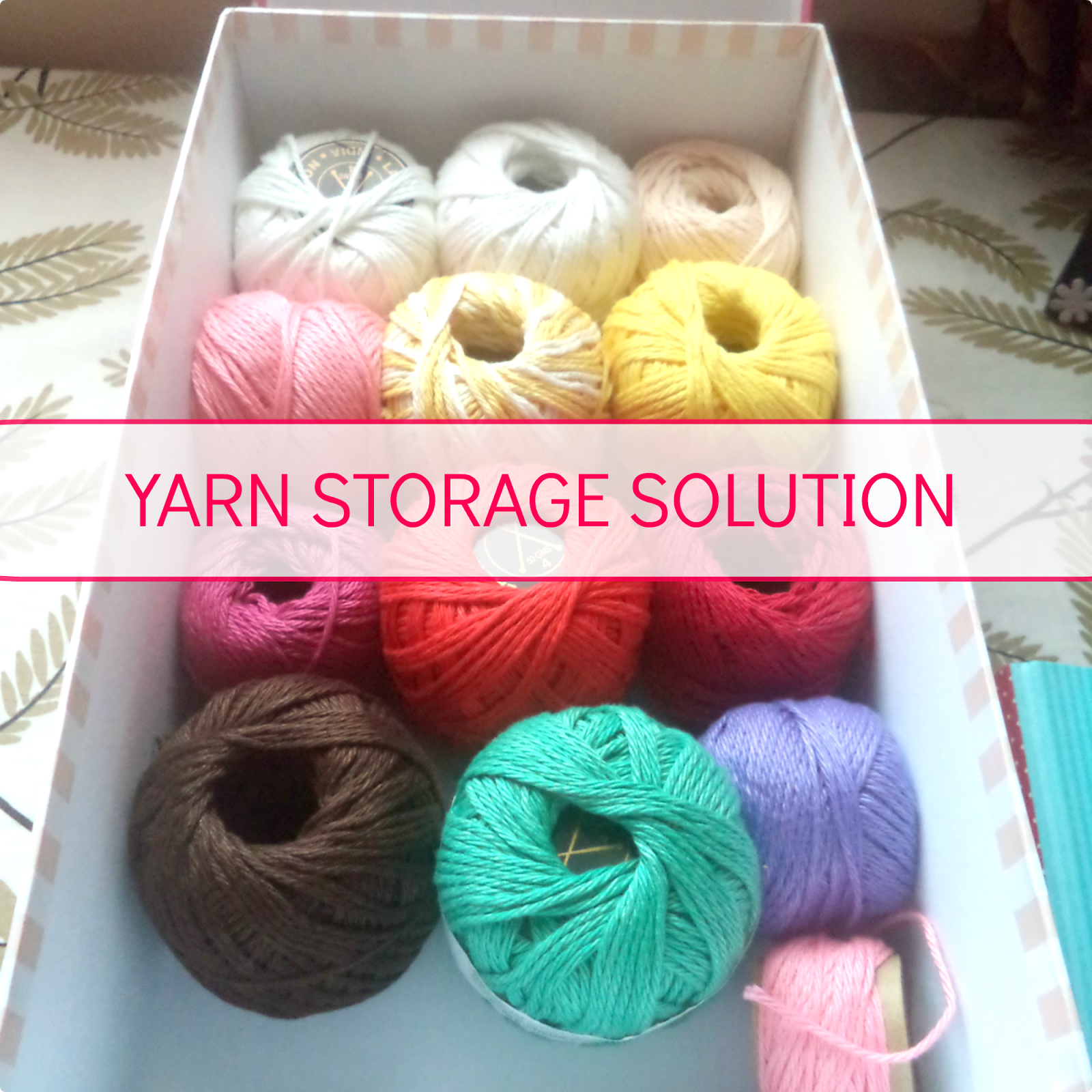 Yarn Storage: Organizing and Storing Cotton Yarn in a Cardboard Box