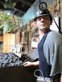 Full-scale model of a coal miner at Tawhiti Museum