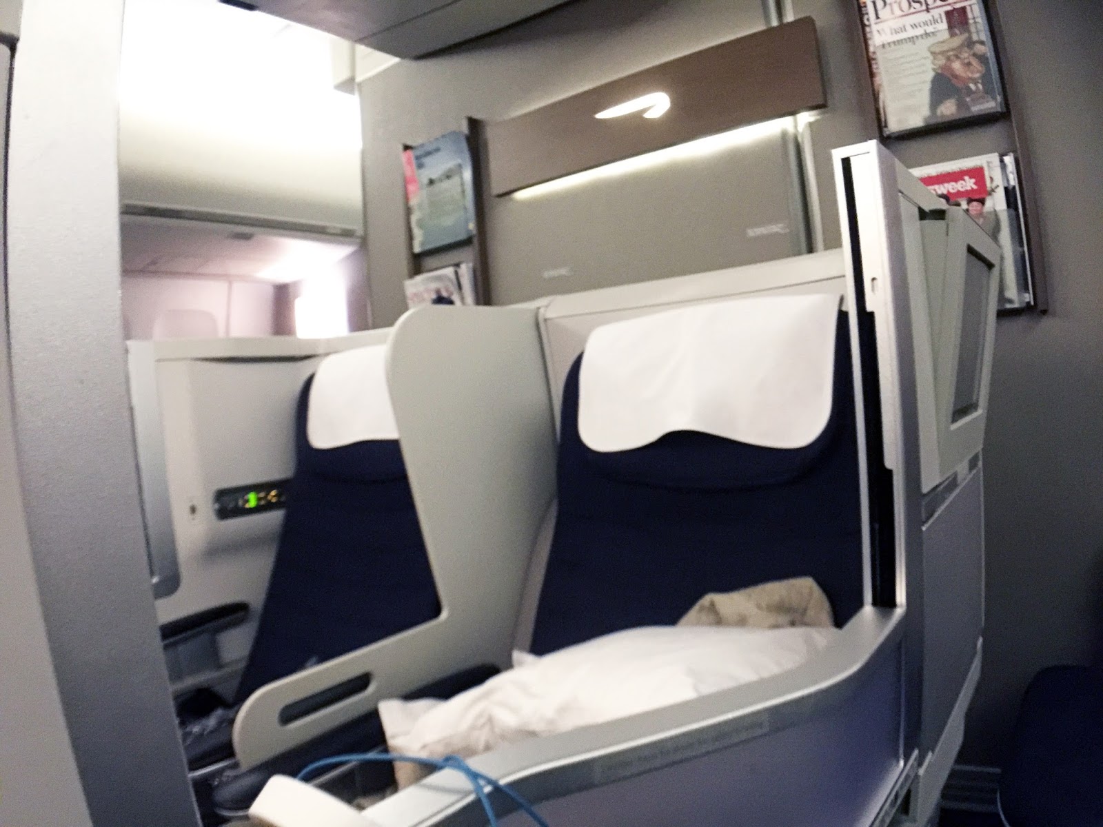 UPGRADED! With miles =) BRITISH AIRWAYS BUSINESS CLASS SEATTLE TO LONDON APRIL 14 BA 052 SEA