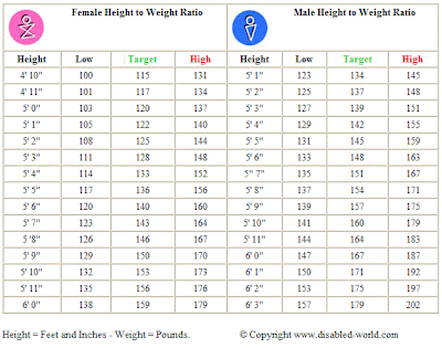 How much should I weight? Find your ideal body weight with this chart for women and men!