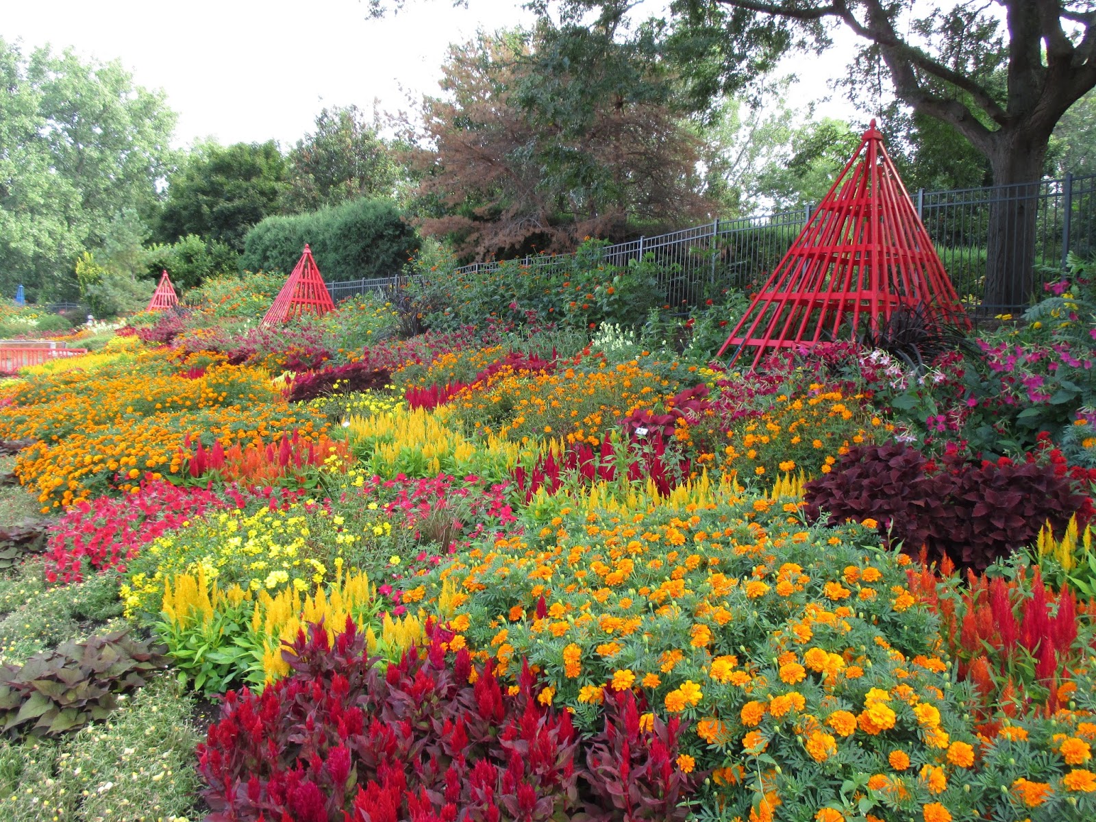 The Red/Yellow/Orange Theme Succeeds! Rotary Botanical Gardens