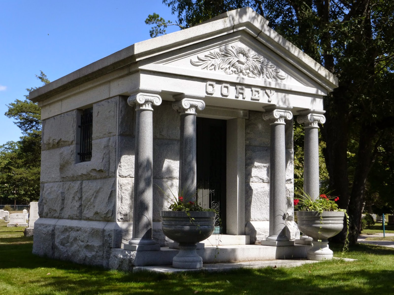 Nutfield Genealogy Tombstone Tuesday Mausoleums at Pine Grove