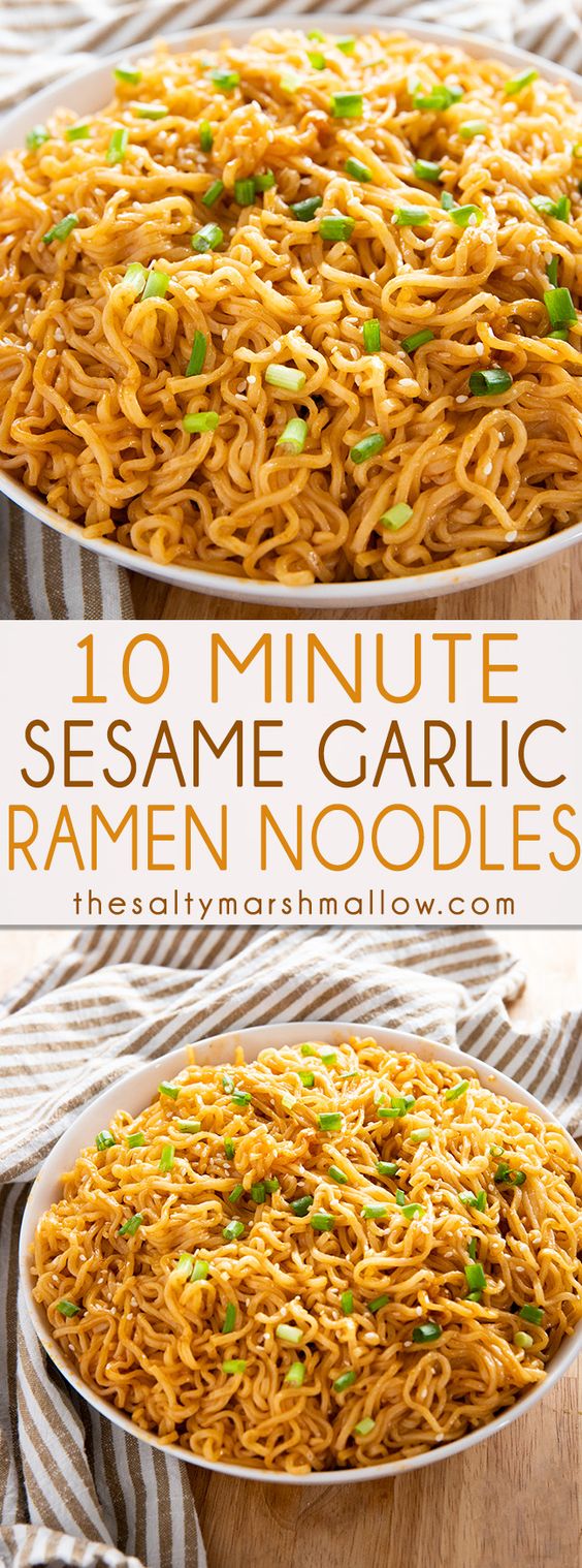 SESAME GARLIC RAMEN NOODLES RECIPE #sesame #garlic #ramen #noodles #delicious #deliciousrecipes #tasty #tastyrecipes #noodles #ramennoodles #easydinnerrecipes #thesaltymarshmallow #easyramenrecipes Desserts, Healthy Food, Easy Recipes, Dinner, Lauch, Delicious, Easy, Holidays Recipe, Special Diet, World Cuisine, Cake, Grill, Appetizers, Healthy Recipes, Drinks, Cooking Method, Italian Recipes, Meat, Vegan Recipes, Cookies, Pasta Recipes, Fruit, Salad, Soup Appetizers, Non Alcoholic Drinks, Meal Planning, Vegetables, Soup, Pastry, Chocolate, Dairy, Alcoholic Drinks, Bulgur Salad, Baking, Snacks, Beef Recipes, Meat Appetizers, Mexican Recipes, Bread, Asian Recipes, Seafood Appetizers, Muffins, Breakfast And Brunch, Condiments, Cupcakes, Cheese, Chicken Recipes, Pie, Coffee, No Bake Desserts, Healthy Snacks, Seafood, Grain, Lunches Dinners, Mexican, Quick Bread, Liquor SESAME GARLIC RAMEN NOODLES RECIPE #sesame #garlic #ramen #noodles #delicious #deliciousrecipes #tasty #tastyrecipes #noodles #ramennoodles #easydinnerrecipes #thesaltymarshmallow #easyramenrecipes Desserts, Healthy Food, Easy Recipes, Dinner, Lauch, Delicious, Easy, Holidays Recipe, Special Diet, World Cuisine, Cake, Grill, Appetizers, Healthy Recipes, Drinks, Cooking Method, Italian Recipes, Meat, Vegan Recipes, Cookies, Pasta Recipes, Fruit, Salad, Soup Appetizers, Non Alcoholic Drinks, Meal Planning, Vegetables, Soup, Pastry, Chocolate, Dairy, Alcoholic Drinks, Bulgur Salad, Baking, Snacks, Beef Recipes, Meat Appetizers, Mexican Recipes, Bread, Asian Recipes, Seafood Appetizers, Muffins, Breakfast And Brunch, Condiments, Cupcakes, Cheese, Chicken Recipes, Pie, Coffee, No Bake Desserts, Healthy Snacks, Seafood, Grain, Lunches Dinners, Mexican, Quick Bread, Liquor