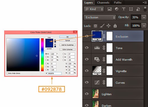 Belajar Edit Foto Efek Mademoiselle