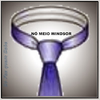 Nó de gravata Meio Windsor ou Windsor simples.