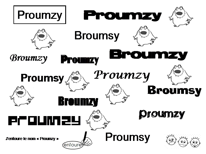 Maternelle: Proumzy, exploitation en lecture