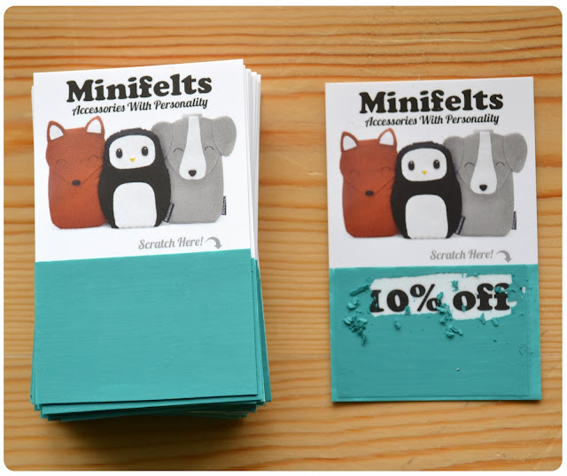 Minifelts DIY How to make your own scratch cards