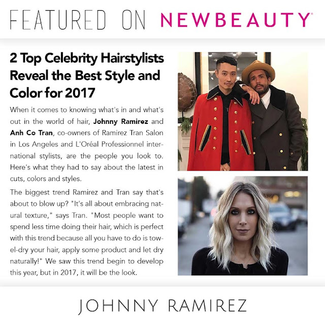 New Beauty, Johnny Ramirez, Best hair, 2017 hair trends, Ramirez Tran Salon