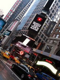 Google Search by voice in Times Square!